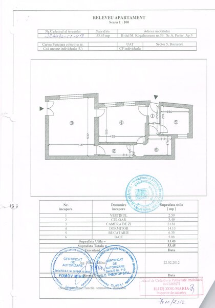 M. Kogalniceanu ap. 2 cam. langa Facultatea de Drept pentru locuit/ birouri